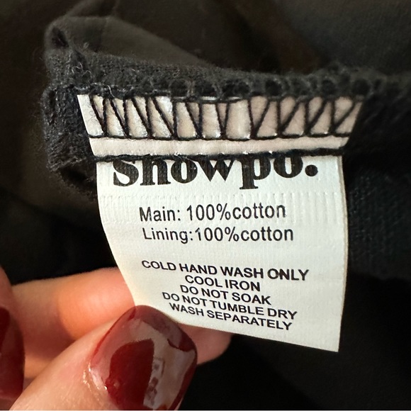 Showpo. Jefferies Long Sleeve Pin Tuck Dress Black - Picture 10 of 12